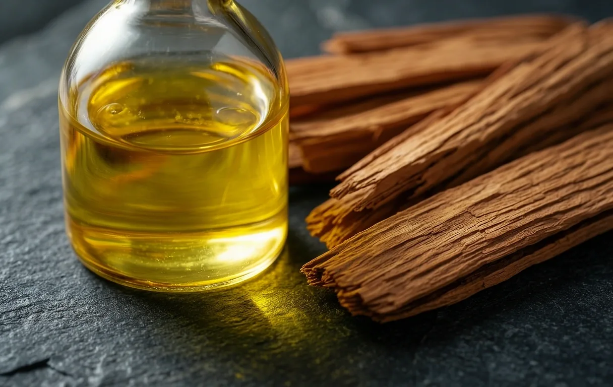 Macro botanical oil purity
