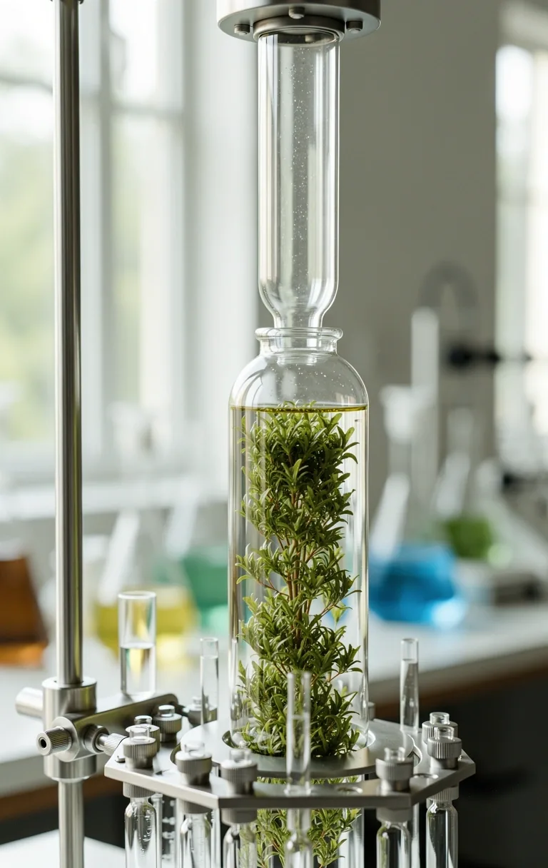 Molecular extraction detail highlighting nutrient purity